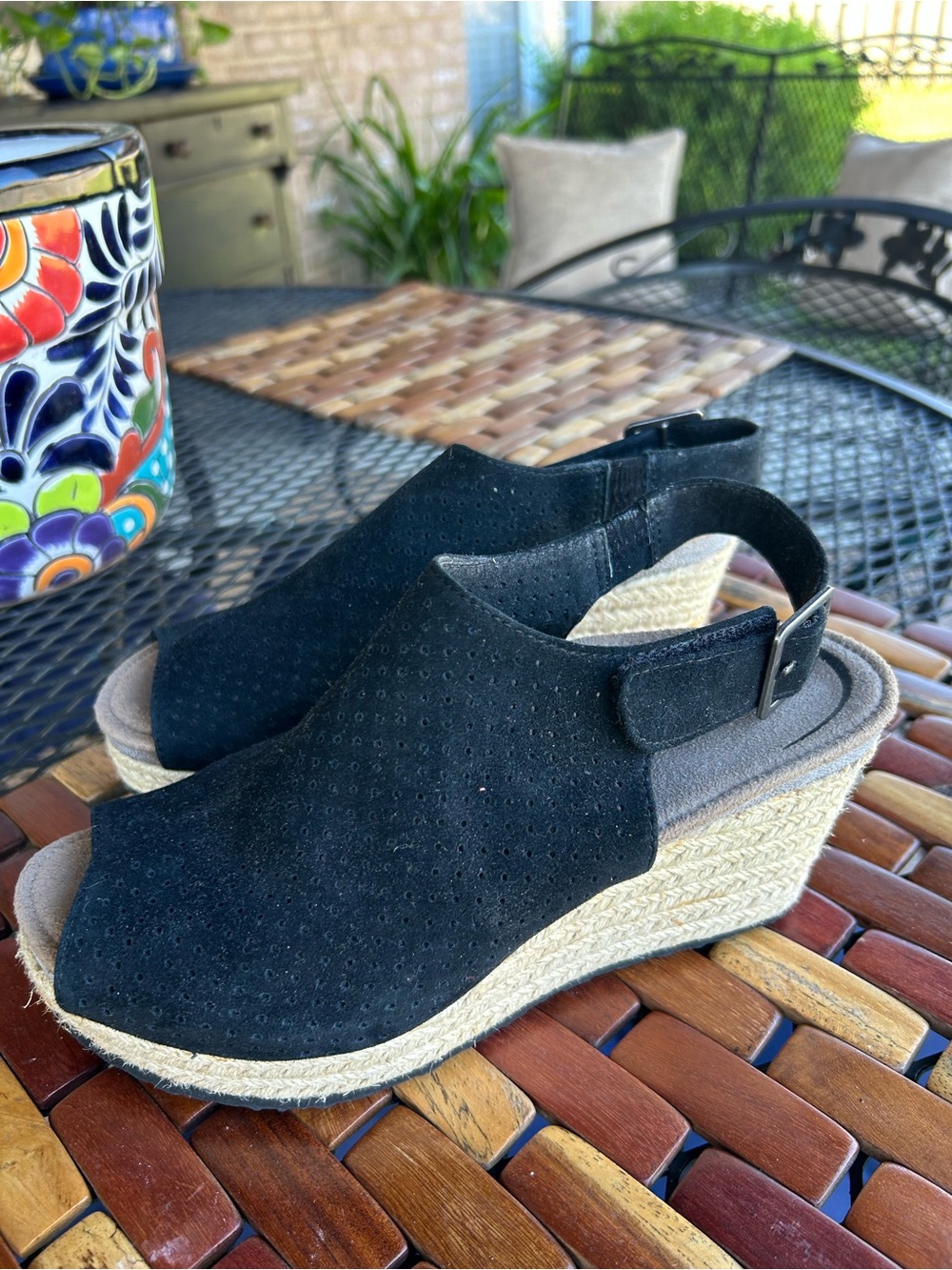 Aetrex Espadrille Wedge Sandals, size 7, EUR 37 NEW - Picture 3 of 13